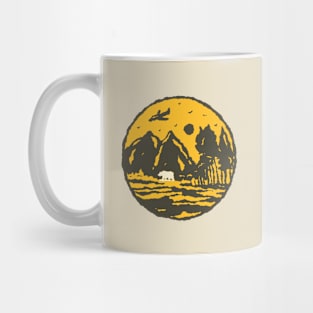 walking bear Mug